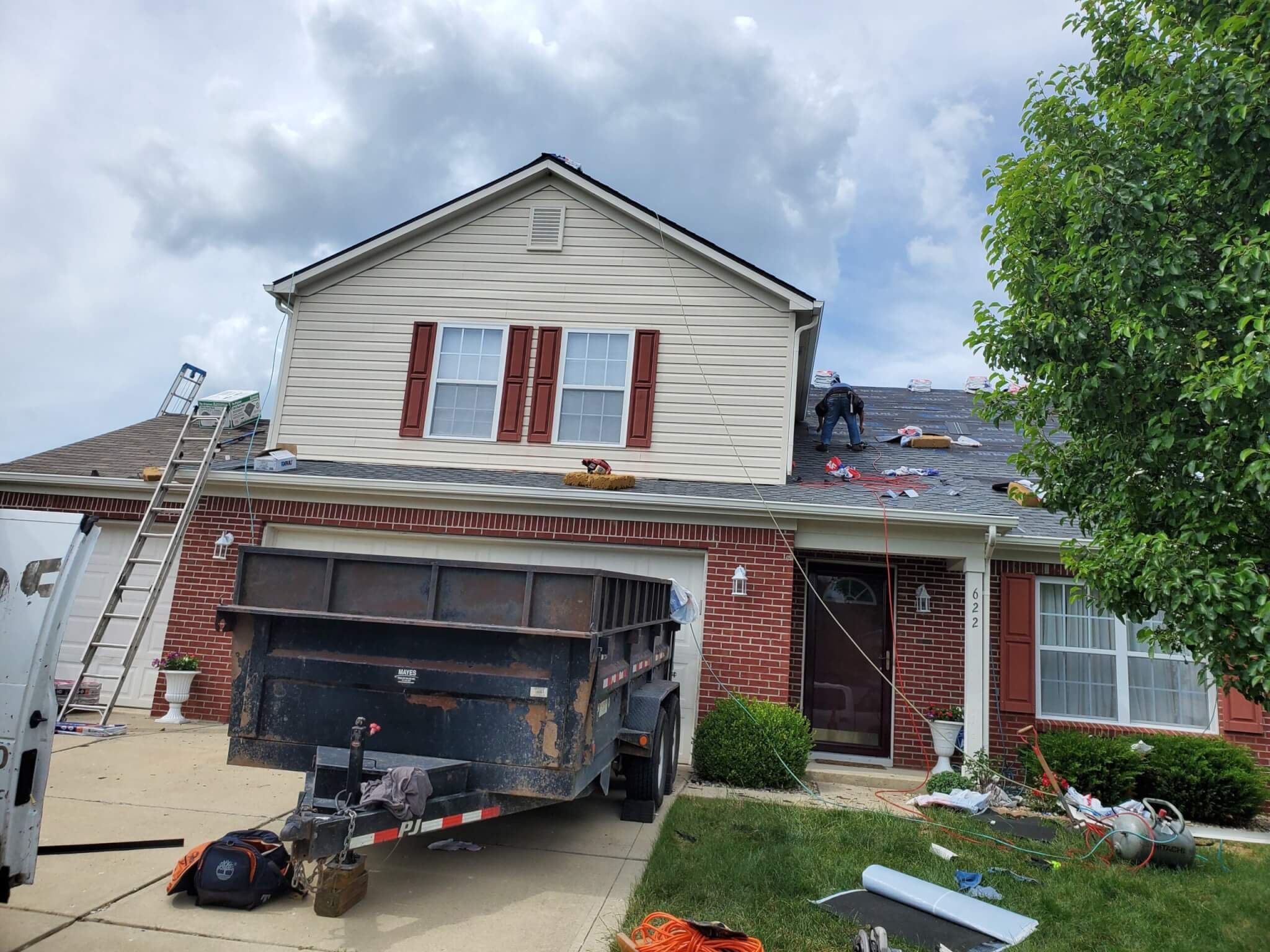 Roof replacement project